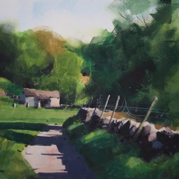 Along The Beck Side, original painting by Paul Talbot-Greaves RI