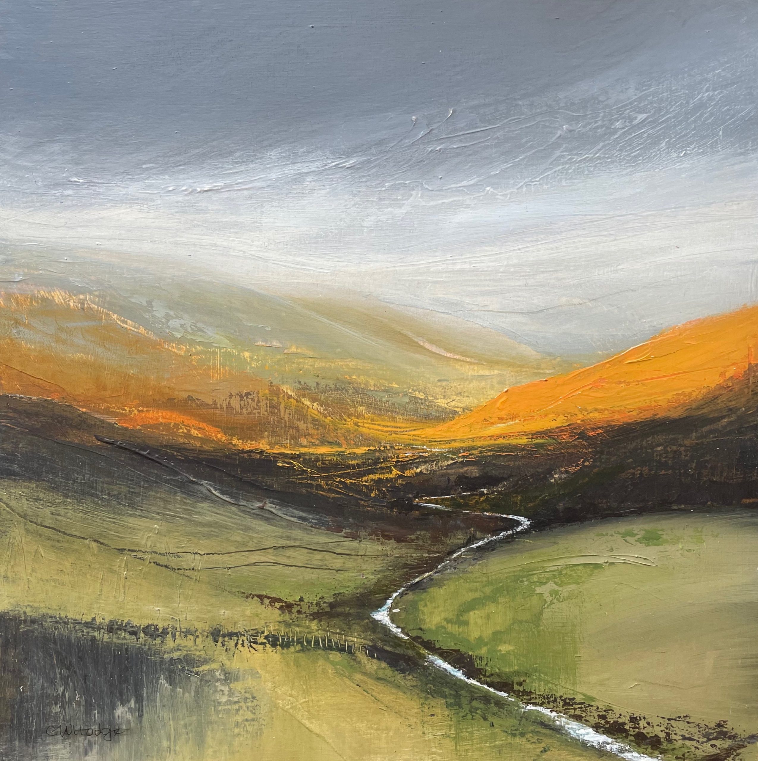 Bright Bracken, original painting by Winifred Hodge