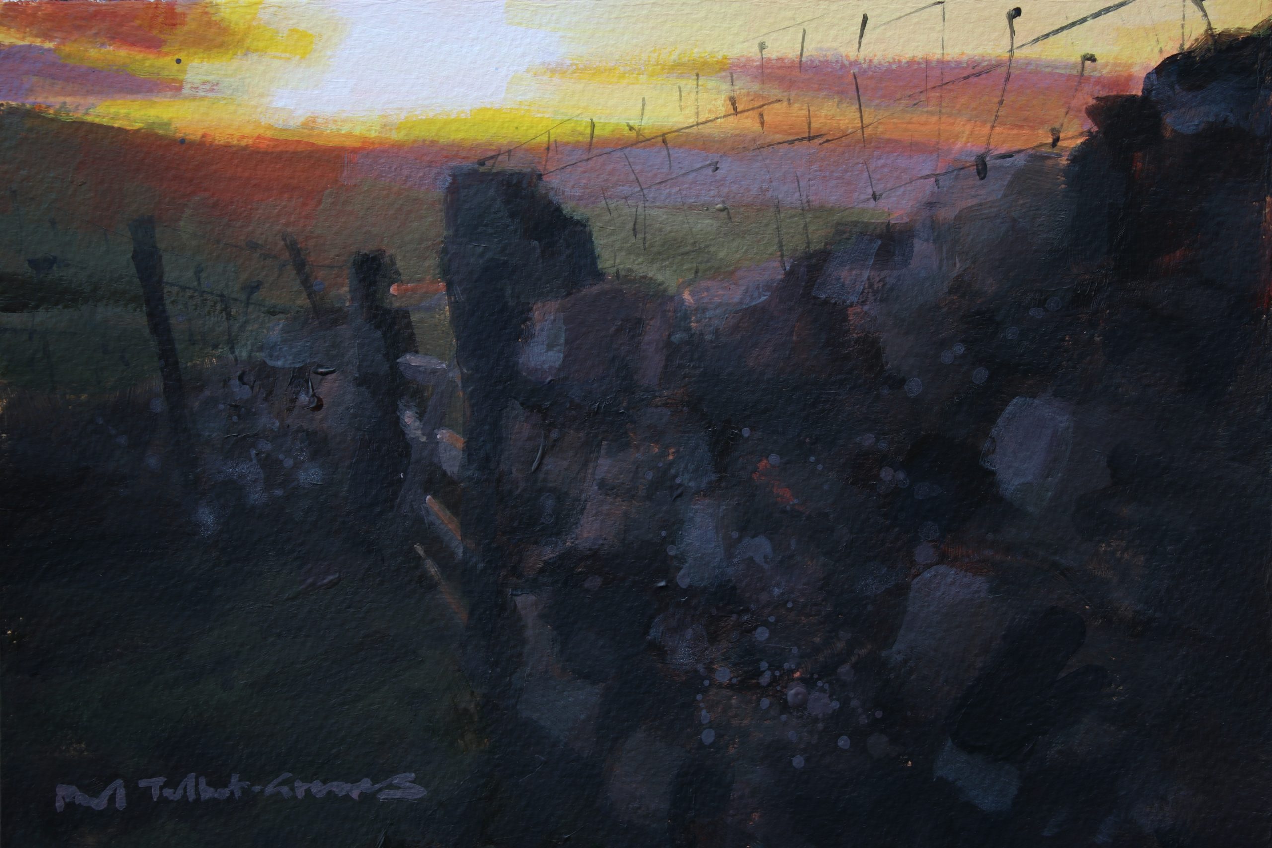 Last Light and Still A Way To Go, original painting by Paul Talbot-Greaves RI