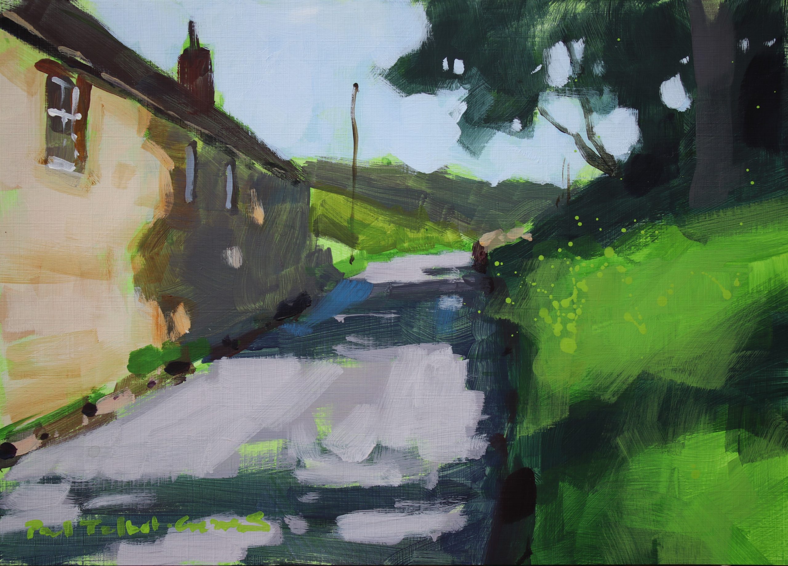 Sunshine At Skyreholme, original painting by Paul Talbot-Greaves RI