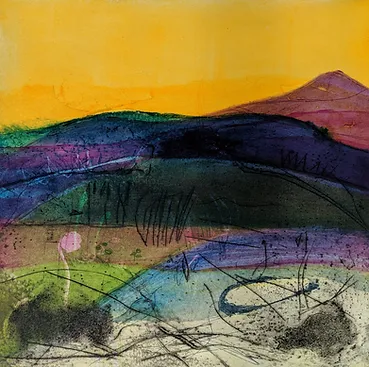 Autumn Glow, limited edition etching by Louise Davie RE