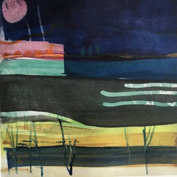 Night Crossing, limited edition etching by Louise Davies RE