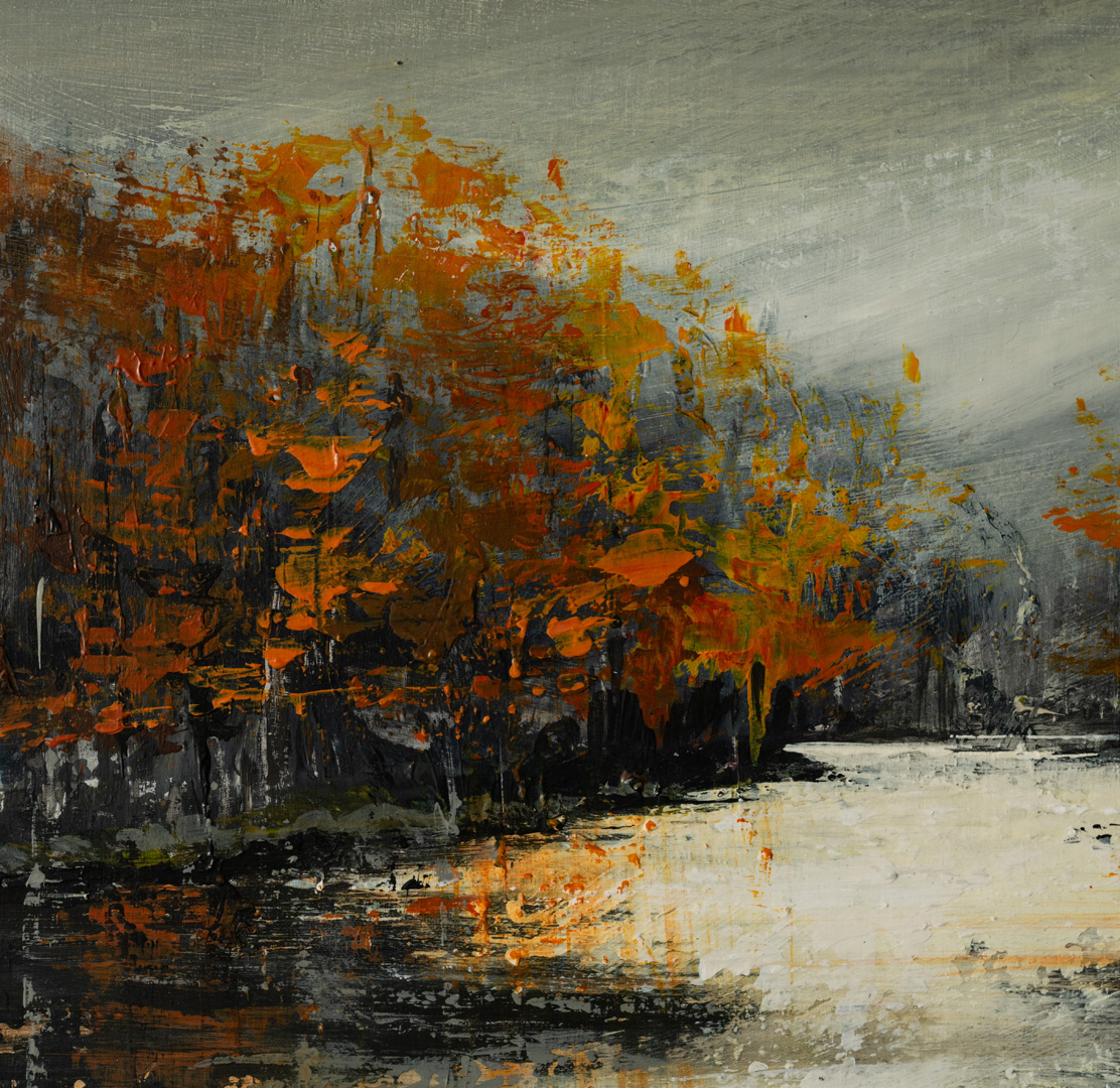 Detail of No Dippers Today, original painting by Winifred Hodge