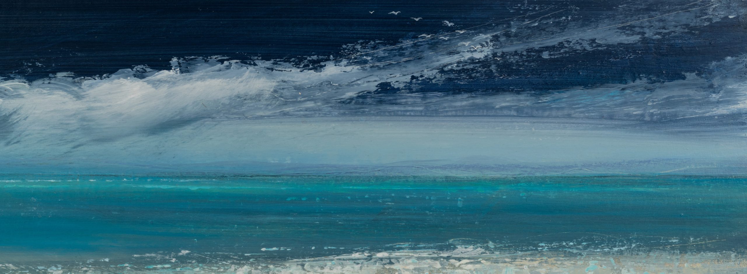 Detail of Sand Shimmer, mixed media on Winifred Hodge