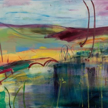 Summer on the Moors, original painting by Louise Davies RE