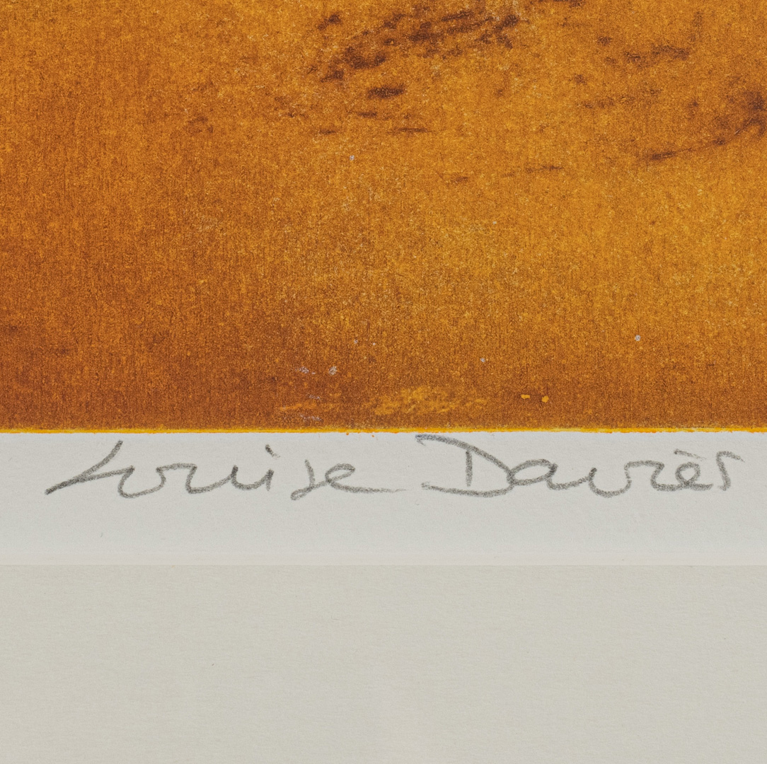Signed detail of Moonlight Nocturne, limited edition etching by Louise Davies RE