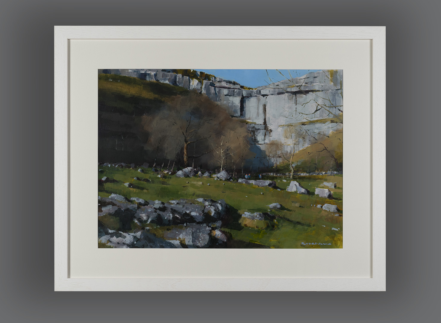 Leaving the Cove, original painting by Paul Talbot-Greaves RI, framed