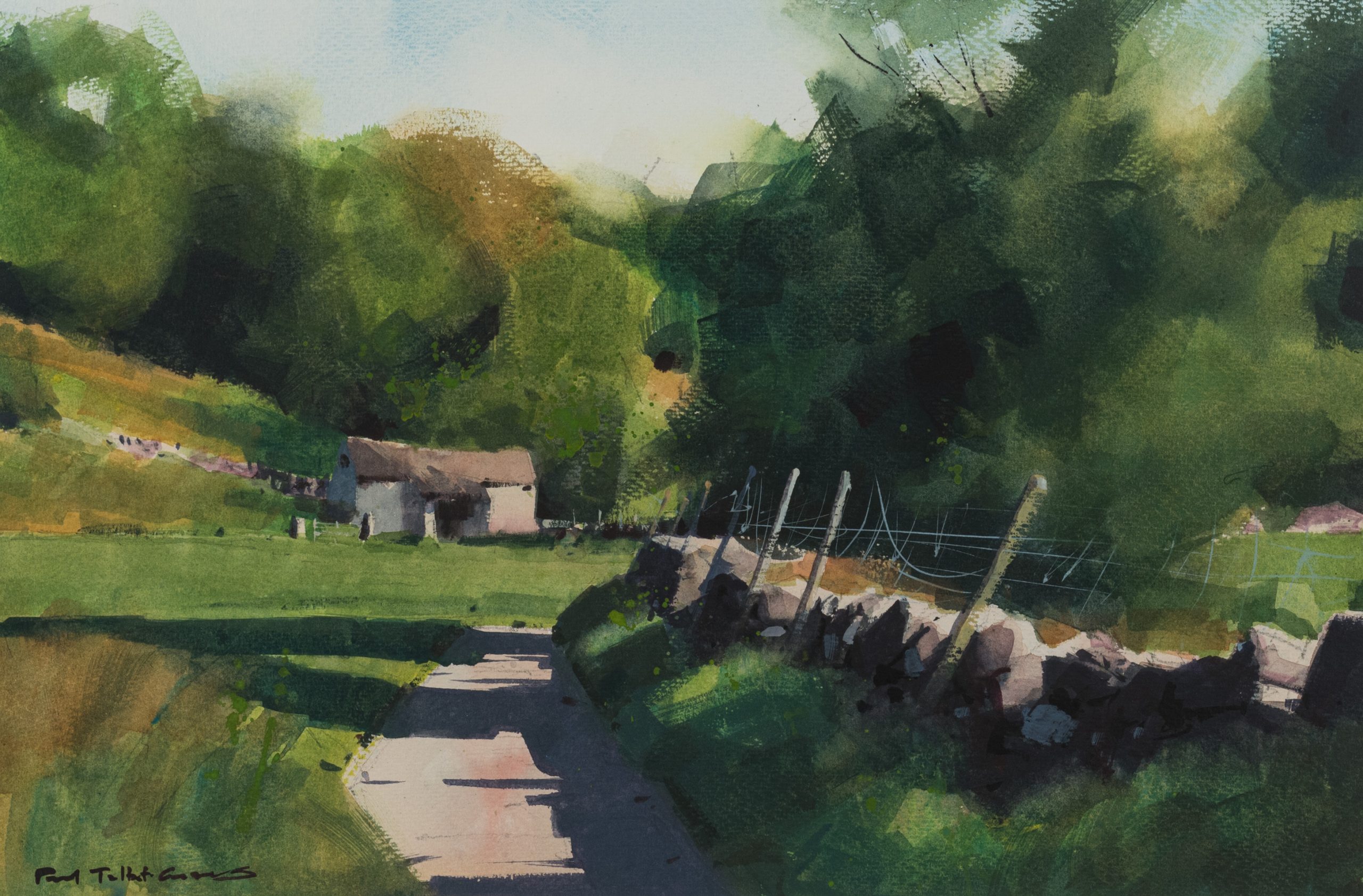 Along The Beck Side, original painting by Paul Talbot-Greaves RI