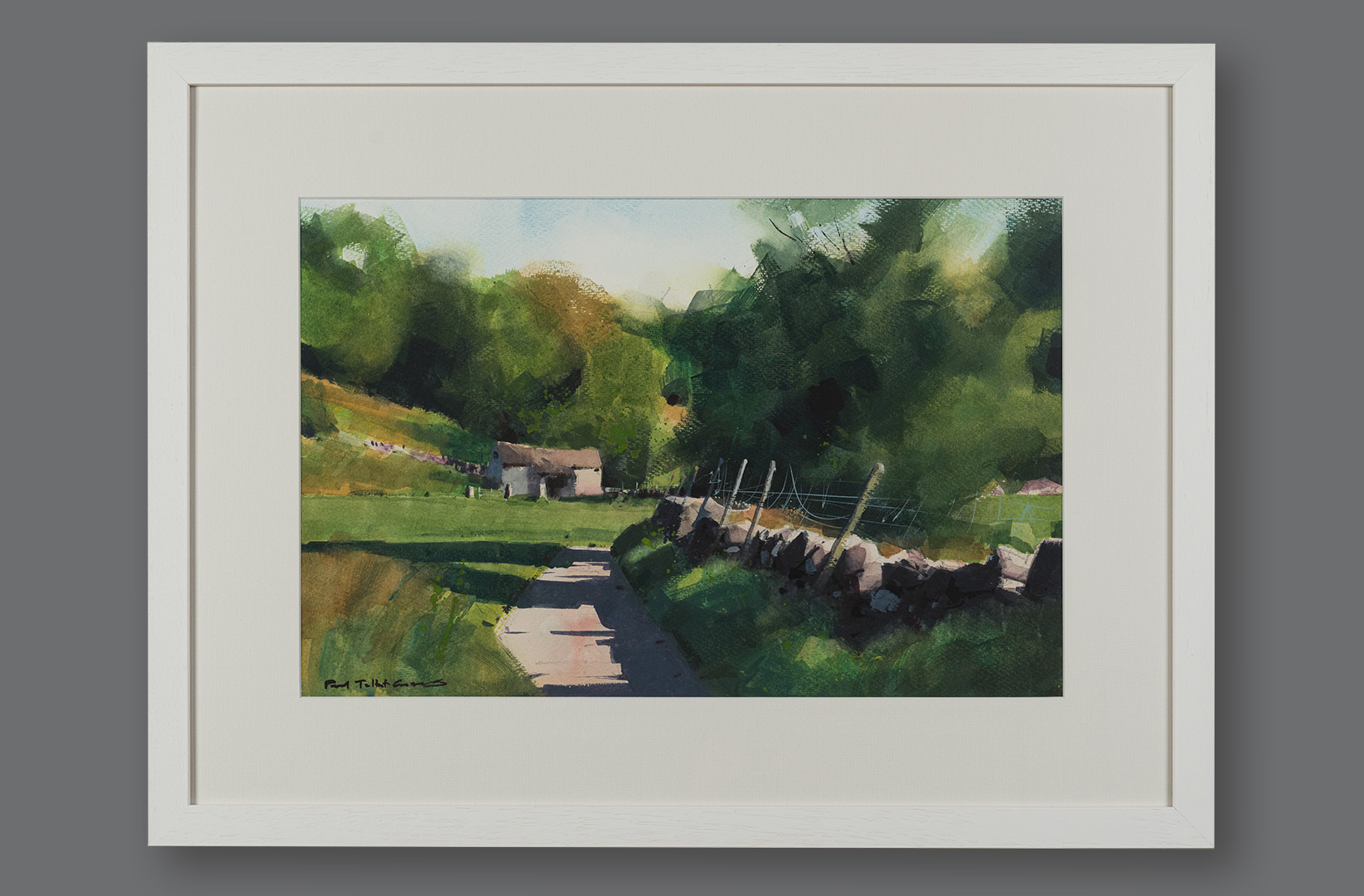 Along The Beck Side, original painting by Paul Talbot-Greaves RI, framed