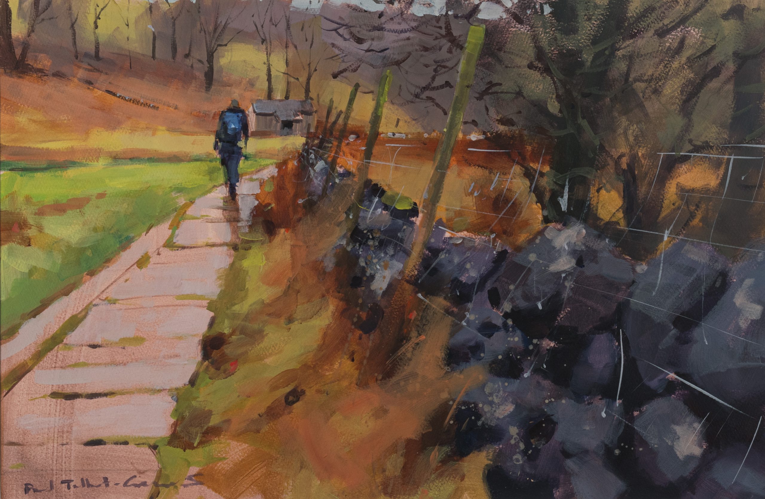 A Damp Day, original painting by Paul Talbot-Greaves RI