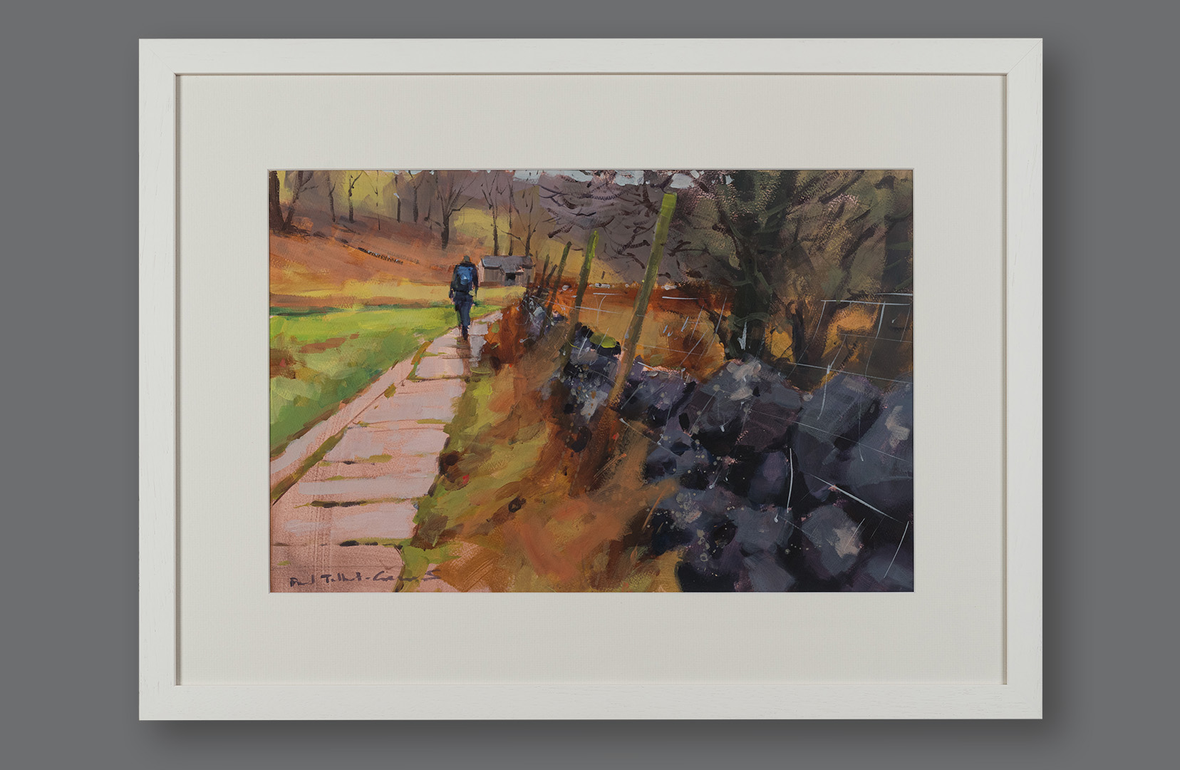 A Damp Day, original painting by Paul Talbot-Greaves RI, framed