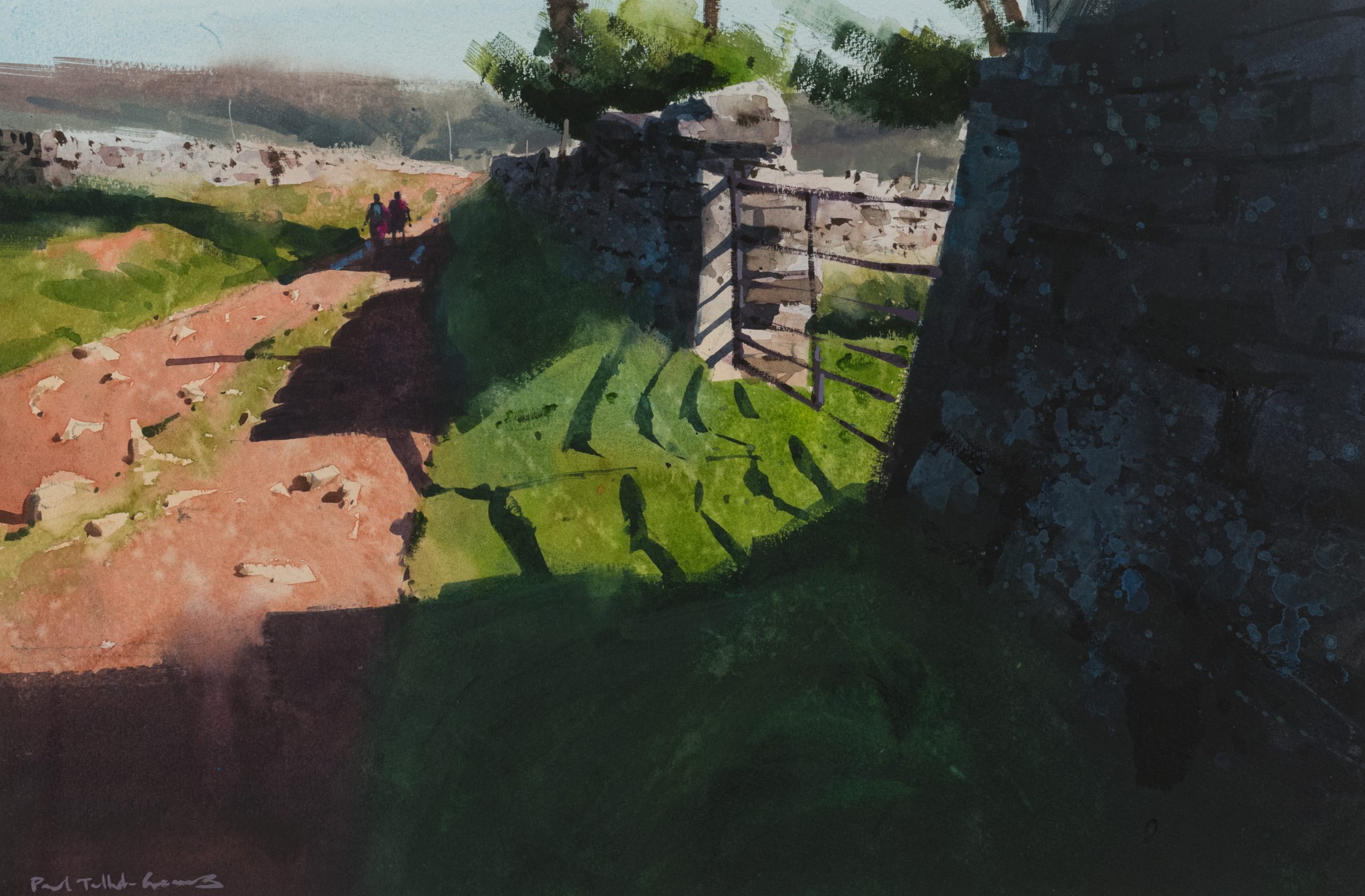 En Route For Pateley Bridge, original painting by Paul Talbot-Greaves RI