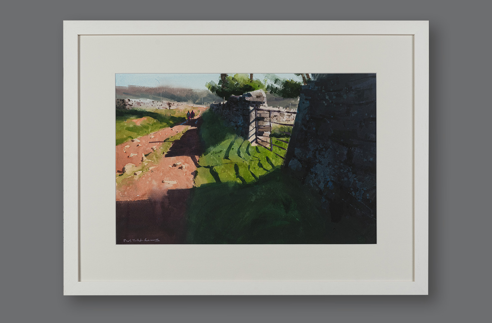 En Route For Pateley Bridge, original painting by Paul Talbot-Greaves RI, framed