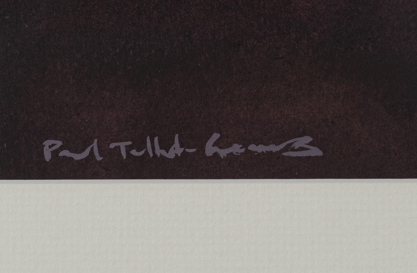 Signed detail of En Route For Pateley Bridge, original painting by Paul Talbot-Greaves RI