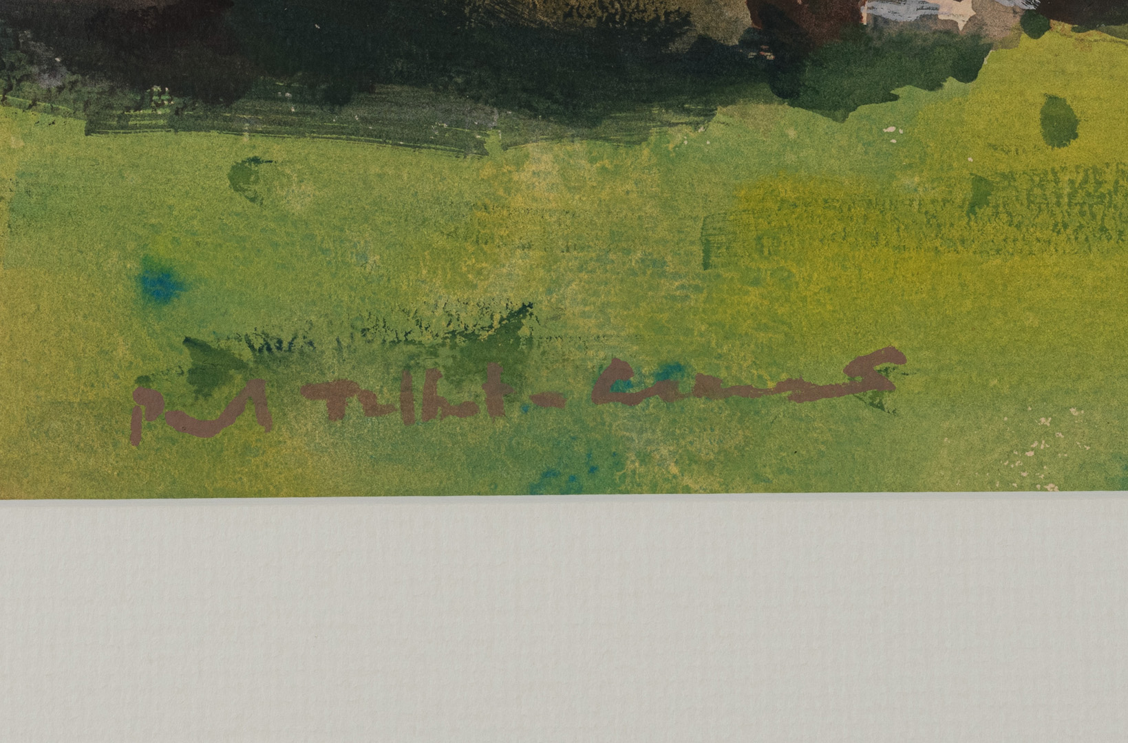 Signed detail of Muker Barn, original painting by Paul Talbot-Greaves RI