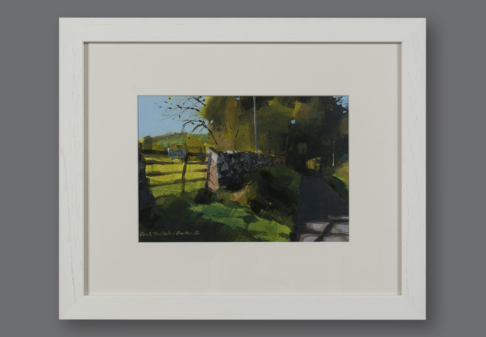 Private Grounds, Stainforth, original painting by Paul Talbot-Greaves RI, framed