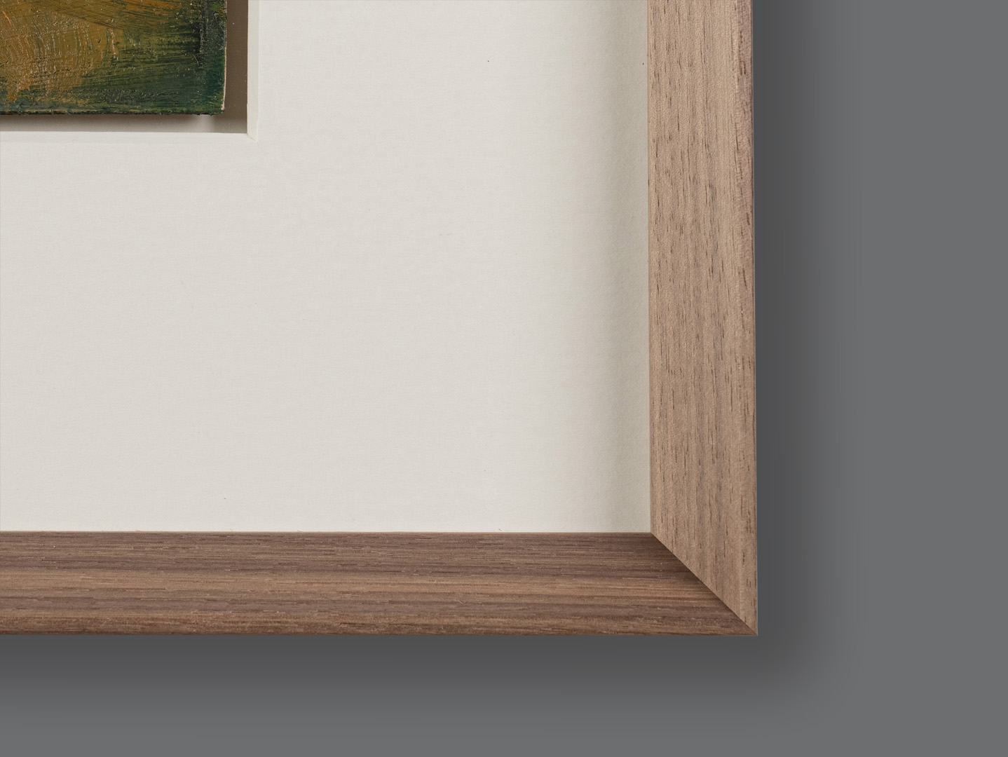 Framed detail of Looking Back, oil on board by Robert Newton