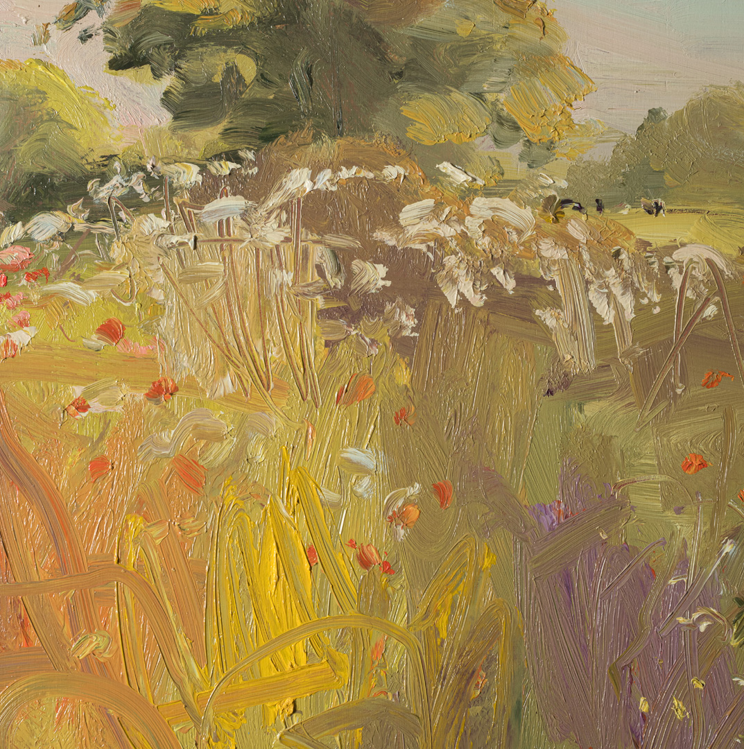 Detail of A Path in August, oil painting by Robert Newton